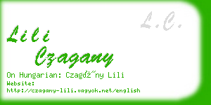 lili czagany business card